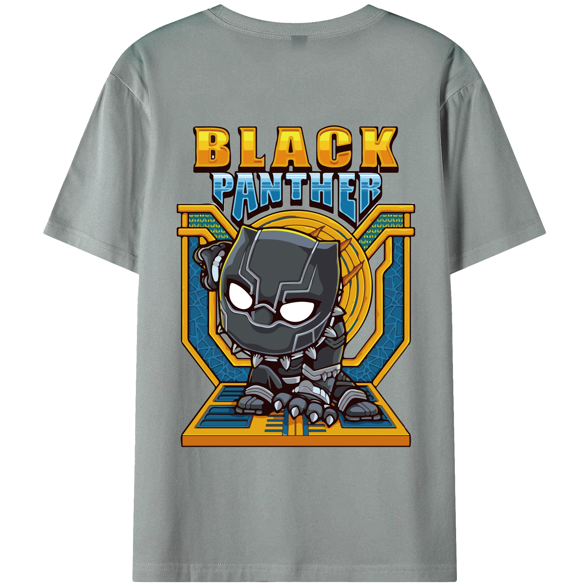（画像用） アベンジャーズ The Avengers 綿100％ メンズ半袖Tシャツ（バックプリント） 通気性